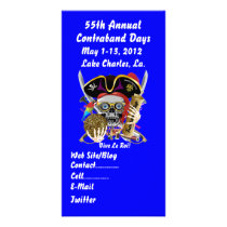 Pirate Days Lake Charles, Louisiana. 30 Colours Photo Card Template