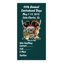 Pirate Days Lake Charles, Louisiana. 30 Colours Customized Photo Card