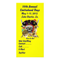Pirate Days Lake Charles, Louisiana. 30 Colours Personalised Photo Card