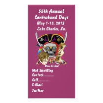 Pirate Days Lake Charles, Louisiana. 30 Colours Custom Photo Card