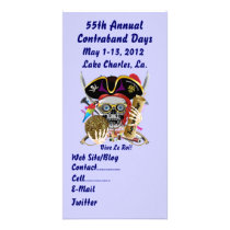 Pirate Days Lake Charles, Louisiana. 30 Colours Customised Photo Card