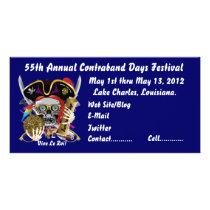 Pirate Days Lake Charles, Louisiana. 30 Colours Photo Card Template