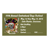 Pirate Days Lake Charles, Louisiana. 30 Colours Customised Photo Card