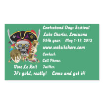 Pirate Days Lake Charles Louisiana. 30 Colours Rectangle Sticker