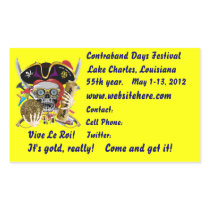 Pirate Days Lake Charles, Louisiana. 30 Colours Sticker