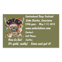 Pirate Days Lake Charles Louisiana. 30 Colours Rectangle Sticker