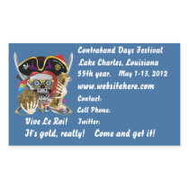 Pirate Days Lake Charles Louisiana. 30 Colours Rectangle Stickers