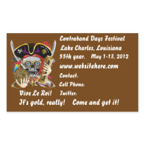 Pirate Days Lake Charles Louisiana. 30 Colours Rectangle Stickers