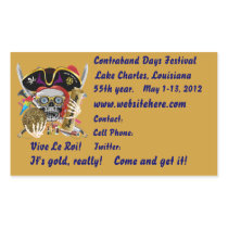 Pirate Days Lake Charles, Louisiana. 30 Colours Rectangular Stickers