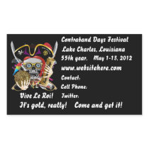 Pirate Days Lake Charles Louisiana. 30 Colours Rectangular Sticker