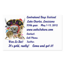 Pirate Days Lake Charles, Louisiana. 30 Colours Sticker
