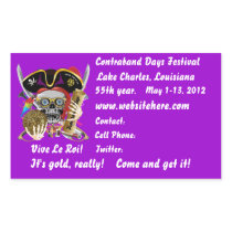 Pirate Days Lake Charles Louisiana. 30 Colours Rectangle Stickers