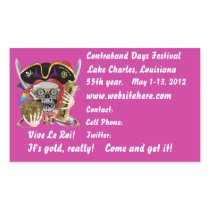 Pirate Days Lake Charles Louisiana. 30 Colours Rectangle Sticker