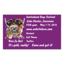 Pirate Days Lake Charles Louisiana. 30 Colours Rectangle Stickers