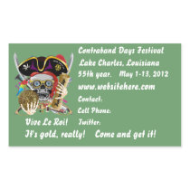 Pirate Days Lake Charles Louisiana. 30 Colours Rectangle Sticker