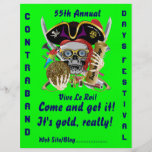 Pirate Days Lake Charles, Louisiana. 50 Colours Custom Flyer