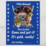 Pirate Days Lake Charles, Louisiana. 50 Colours Full Color Flyer