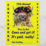 Pirate Days Lake Charles, Louisiana. 50 Colours Flyer Design