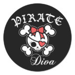 Pirate Diva stickers