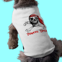 Pirate Diver Dog T-shirt pet clothing