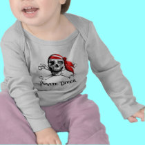 Pirate Diver Infant Long Sleeve t-shirts