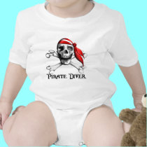Pirate Diver Infant Onesie / Creeper t-shirts