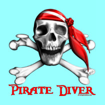 Pirate Diver Kids Ringer T-shirt