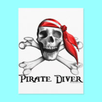 Pirate Diver Postcard