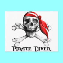 Pirate Diver Postcard (horizontal)