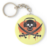 Pirate DJ keychains
