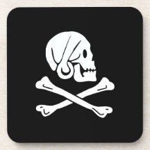Pirate Flag - Jolly Roger Drink Coaster