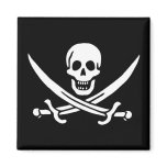 Pirate Flag of Calico Jack magnets
