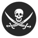 Pirate Flag of Calico Jack stickers