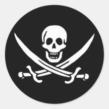Pirate Flag of Calico Jack Stickers
