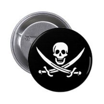 Pirate Flag Pinback Button