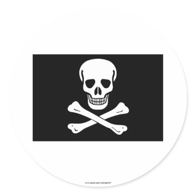 Pirate Flag Sticker by Vexillophile