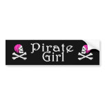 Pirate Girl Sticker bumper stickers