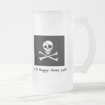 Pirate Happy Hour Custom Frosted Mug