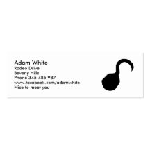 Pirate hook business card template