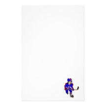 Pirate Ice Hockey Player Personalised Stationery