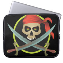 Pirate Laptop Computer Sleeves