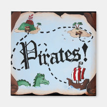 Pirate Map Magnet