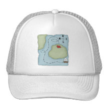 Pirate Map Trucker Hats