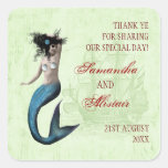 Pirate Mermaid Wedding Favour Stickers