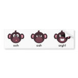 Pirate monkey bumper sticker
