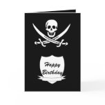 Pirate & monogram greeting cards