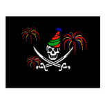 Pirate New Year's Eve Party Invitation Postcard