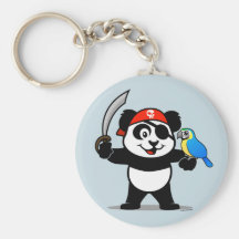 Pirate Panda Keychains