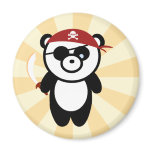 Pirate Panda Magnet