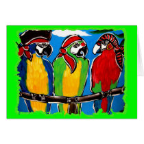 PIRATE PARROTS CARD